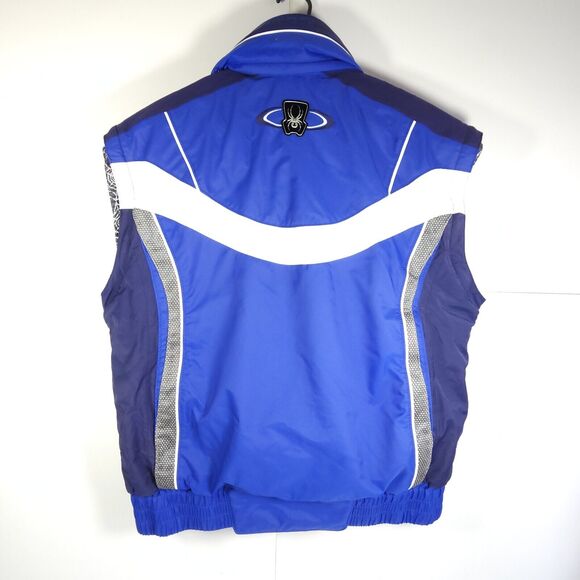 Spyder Men's Entrant Dermizax EV Large Blue Insulated FullZip Snowboarding Vest - Picture 7 of 13